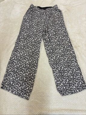 Aerie leopard wide leg boxer pants